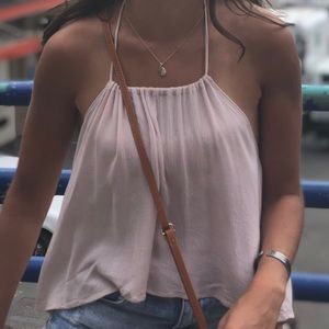 Pink halter top